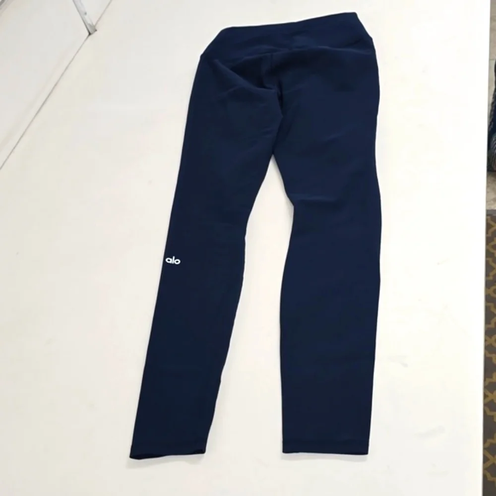 Alo Legging High Waisted Ripped Warrior Rich Navy Tight